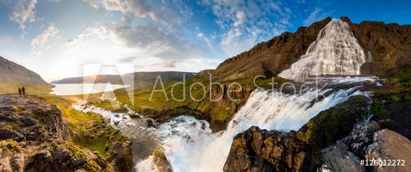 Picture of Big Dynjandi waterfall in Iceland